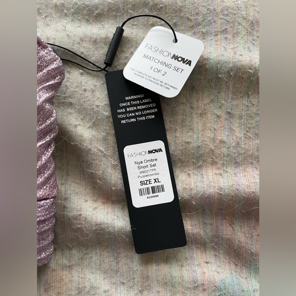 NWT Fashion Nova Nya Ombré Short Set - Size XL - Picture 4 of 6